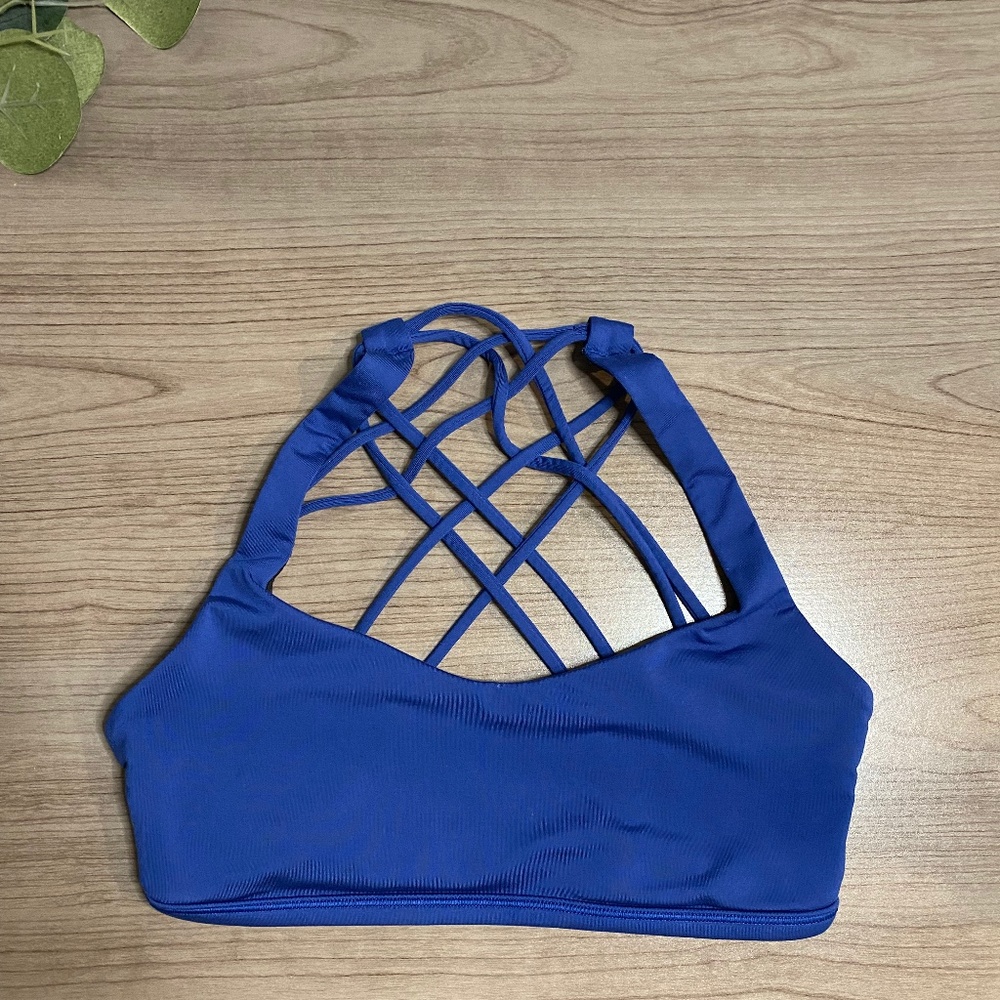 Royal Blue Lululemon Free to Be Bra - Wild
Light Support, Size 4